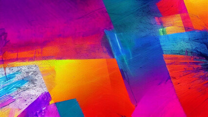 Abstract colorful painted background or wallpaper. Generative AI.