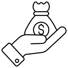 Modern design icon of donation