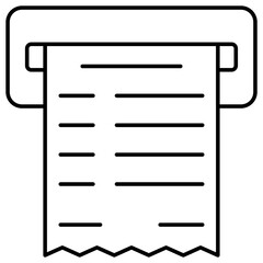 Trendy vector design of bank slip