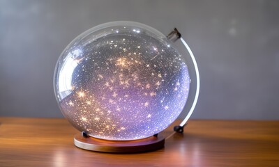 glass ball on a table