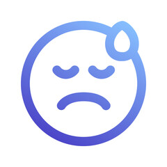 disappointment gradient icon