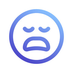 disappointment gradient icon