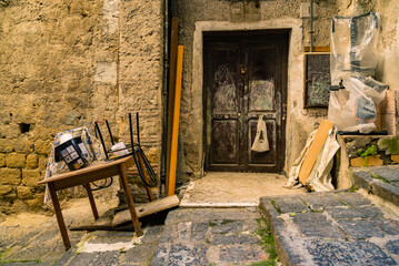 City of Naples in Italy. View of the Santa Lucia, Pallonetto districts.