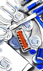 roll of newspapers made using Generative AI Technology.