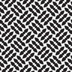 Vector seamless models. Modern stylish texture. Composition from regularly repeating geometrical element. Monochrome, simple. Vector illustrations.