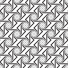 Vector seamless models. Modern stylish texture. Composition from regularly repeating geometrical element. Monochrome, simple. Vector illustrations.