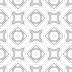Vector seamless pattern. Modern stylish texture. Monochrome, linear abstract background.