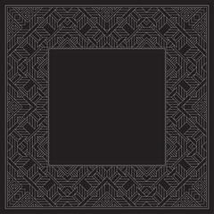 Pattern. Postcard. Venzel, decorative frame. Logo, template, labels and icons. Vector.