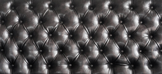 luxury texture of leather furniture decorated with crystal