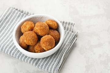 Palm Sugar Cheese Cookies, made from flour, butter, egg, cheese and palm sugar. Popular during Idul Fitri in Indonesia
