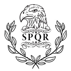 Roman Eagle with the inscription SPQR
