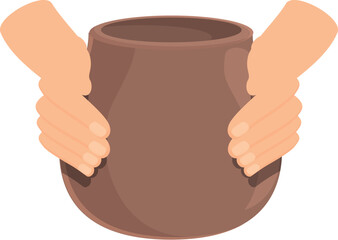 People pottery icon cartoon vector. Art day. Studio potter