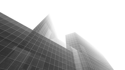 Fototapeta premium Abstract architecture building 3d rendering