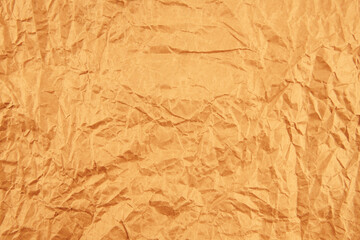 Brown crumpled paper background vignette