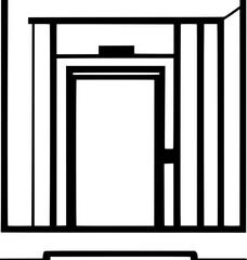 elevator icon vector symbol design illustration