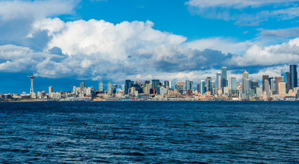 Naklejka premium Seattle Cloudy Sky 4