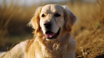golden retriever dog generative ai