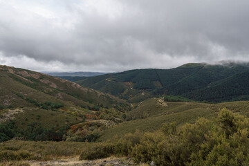 Fototapeta na wymiar Invernadeiro Natural Park, Ourense province, Galicia, Spain