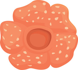 Asiatic flower icon cartoon vector. Tropical jungle. Asian park