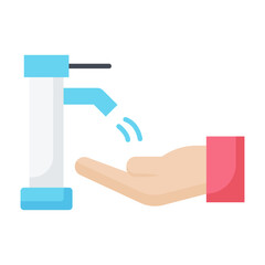 Hand Washing Flat Icon
