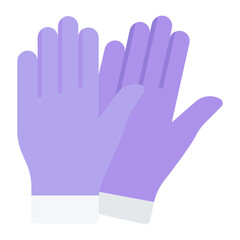 Gloves Flat Icon