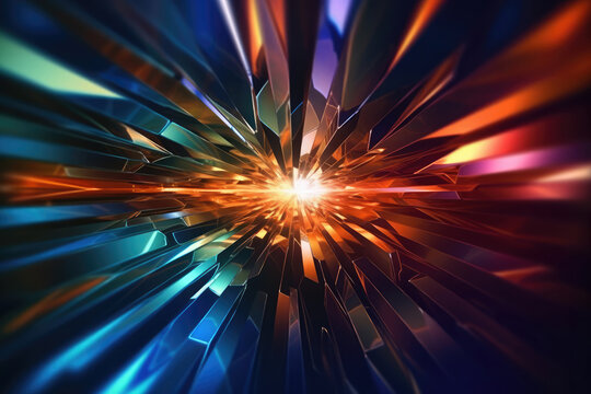 Ultra futurist tech abstract background. Generative AI
