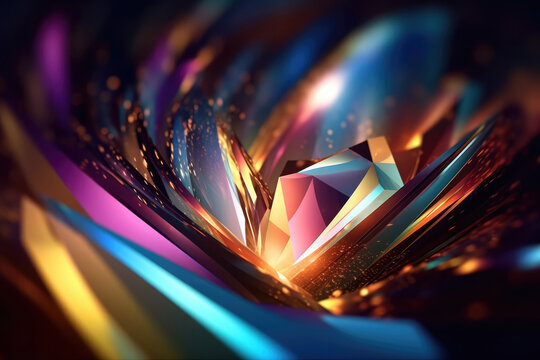 Ultra futurist tech abstract background. Generative AI