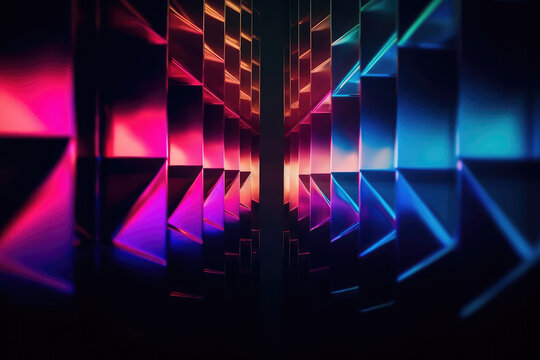 Ultra futurist tech abstract background. Generative AI