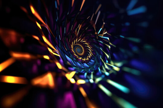 Ultra futurist tech abstract background. Generative AI