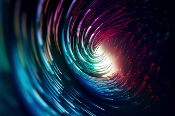 Ultra futurist tech abstract background. Generative AI