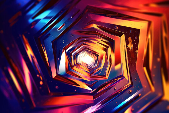 Ultra futurist tech abstract background. Generative AI