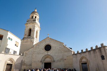 chiesa di Monserrato (Ca) Italia , durante un evento religioso .