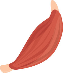 Hand bicep icon cartoon vector. Strong muscular. Flex body