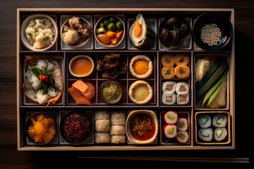 Fototapeta na wymiar japanese food box