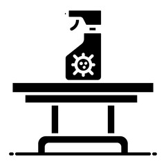 Sanitizer Glyph Icon