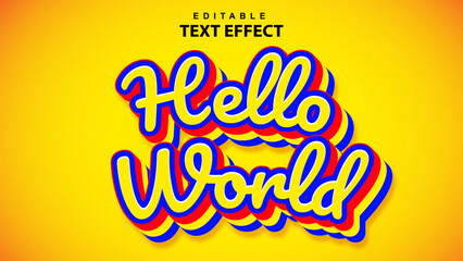 Obraz premium editable text effect