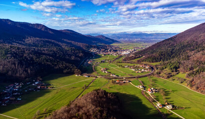 Fototapeta premium landscape with mountains