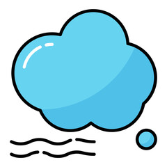 Clean Air Line Color Icon