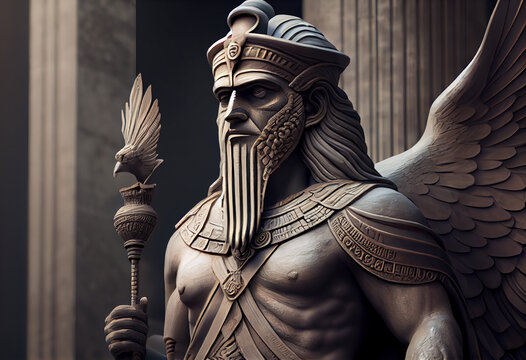 Mesopotamian religion, including Sumerian, Akkadian, and Babylonian: Marduk - god of creation, patron god of Babylon. Generative AI technology.	

