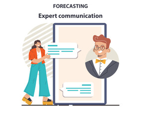 Expert assessment for business forecast. Employee planning a new project