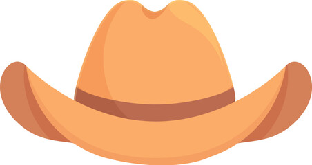 Rancher cowboy hat icon cartoon vector. Rodeo fashion. Texas costume