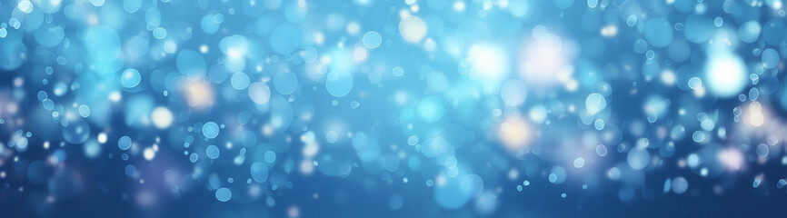 Fototapeta premium blue glitters with a blurry background