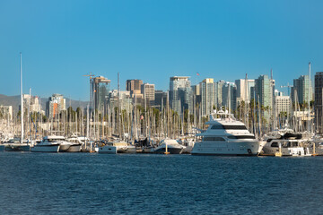 Fototapeta na wymiar Seafront view of city of San Diego, California