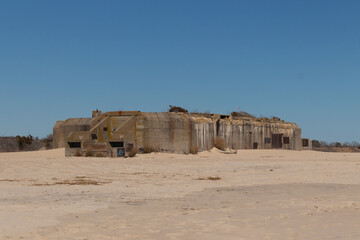 This is the World War 2 bunker in Cape May New Jersey.  Used to sit in the ocean, but due to all...