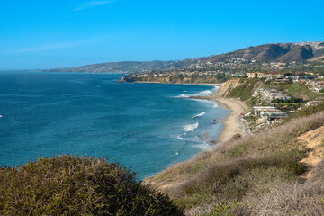 Magnificent views of Dana Point Harbor and Capistrano beach from the lokkout and the  Headlands Conservation Area Trail.