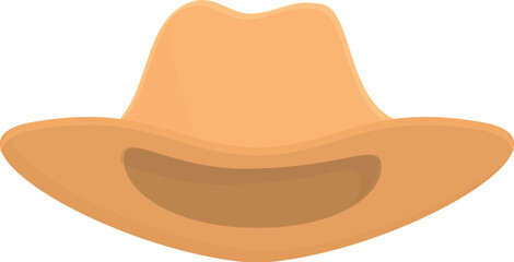 Old cowboy hat icon cartoon vector. Retro male. Rodeo fashion