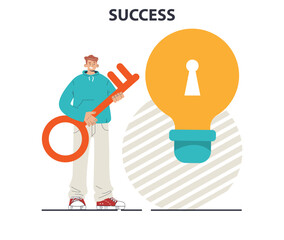 Success. Winning in competition. Getting reward or prize