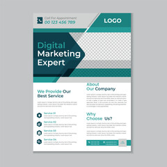 Corporate business flyer layout, Flyer cover design, Annual report, Corporate presentation, Digital marketing layout, Digital marketing flyer, Business brochure template design with mockup