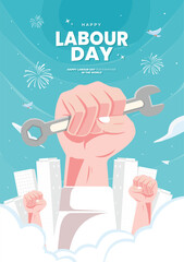 Labour day concept illustration