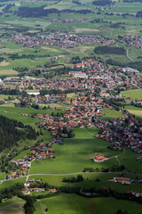 Fototapeta na wymiar View of Pfronten in the Allgäu region